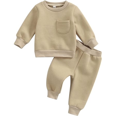 PIKADINGNIS Toddler Baby Boys Fall Winter Clothes Solid Long Sleeve Pocket Pullover Tops Elastic Waist Pants Thick Outfits Set
PIKADINGNIS Toddler Baby Boys Fall Winter Clothes Solid Long Sleeve Pocket Pullover Tops Elastic Waist Pants Thick Outfits Set