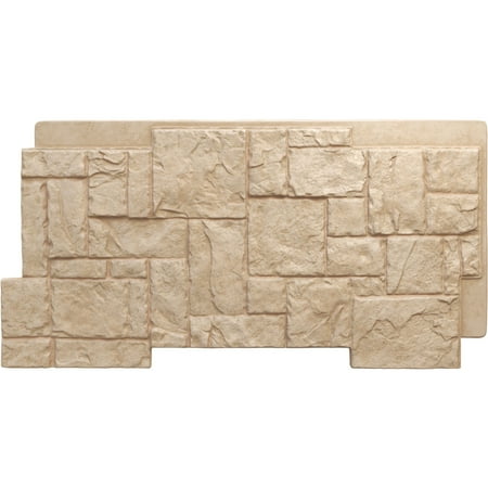 Ekena Millwork 49 W x 24 1/2 H x 1 1/4 D Castle Rock Stacked Stone StoneWall Faux Stone Siding Panel Ocean Floor
Ekena Millwork 49 W x 24 1/2 H x 1 1/4 D Castle Rock Stacked Stone StoneWall Faux Stone Siding Panel Ocean Floor