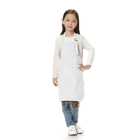 Toptie Kid s Bib Chef Aprons with Pocket & Adjustable Strap for Painting Baking Kitchen Cooking-White-M
Toptie Kid s Bib Chef Aprons with Pocket & Adjustable Strap for Painting Baking Kitchen Cooking-White-M
