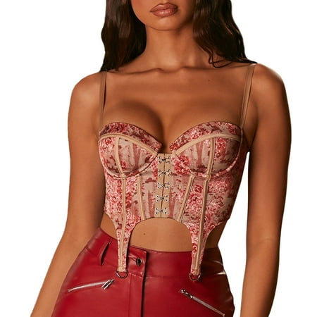 Women Corset Crop Top Sexy Push Up Bustier Backless Strap Tank Vest Top Streetwear Party Bralette
Women Corset Crop Top Sexy Push Up Bustier Backless Strap Tank Vest Top Streetwear Party Bralette