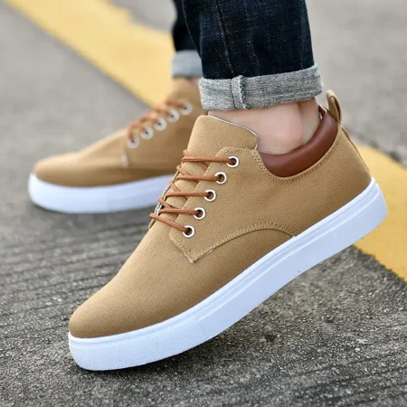 Men‘s Fashion Canvas Lace-Up Skate Shoes Comfortable Sneakers Autumn Black/Grey/Khaki
Men‘s Fashion Canvas Lace-Up Skate Shoes Comfortable Sneakers Autumn Black/Grey/Khaki