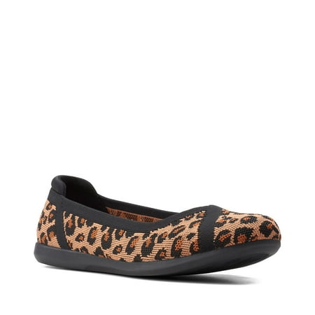 CLARKS Female Adult Women 6 Wide 26155250 Dark Tan/Black Interest Knit
