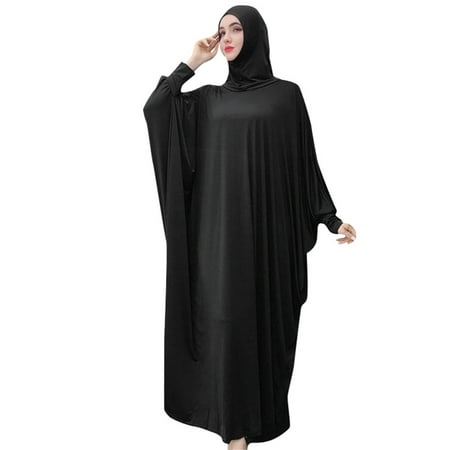 YWDJ Pajamas for Women Muslim Women Solid color Headgear mosque bat sleeve robes Cardigan Ramadan Dress Black
YWDJ Pajamas for Women Muslim Women Solid color Headgear mosque bat sleeve robes Cardigan Ramadan Dress Black