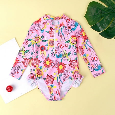 Gubotare Toddler Girls Long Sleeve Floral Prints Beach Bathing Suit Girls Swimwear Swimsuit Girl Bathing Suits Pink 3-4 Years
Gubotare Toddler Girls Long Sleeve Floral Prints Beach Bathing Suit Girls Swimwear Swimsuit Girl Bathing Suits Pink 3-4 Years