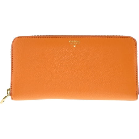 UPC 723764492620 product image for Fossil Women's Sydney Zip Clutch Leather Wrislet Baguette - Papaya | upcitemdb.com