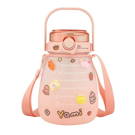 Pudcoco 45oz Sports Water Bottle Leakproof Drink Bottle with Straw and Shoulder Strap for Kids Adults
Pudcoco 45oz Sports Water Bottle Leakproof Drink Bottle with Straw and Shoulder Strap for Kids Adults
