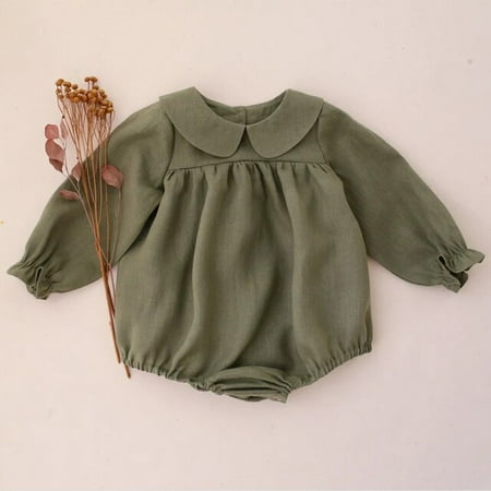DanceeMangoos 0-24M Newborn Infant Baby Girl Romper Toddler Cute Long Sleeve Soft Cotton Linen Romper Spring Fall Clothes Jumpsuit
DanceeMangoos 0-24M Newborn Infant Baby Girl Romper Toddler Cute Long Sleeve Soft Cotton Linen Romper Spring Fall Clothes Jumpsuit