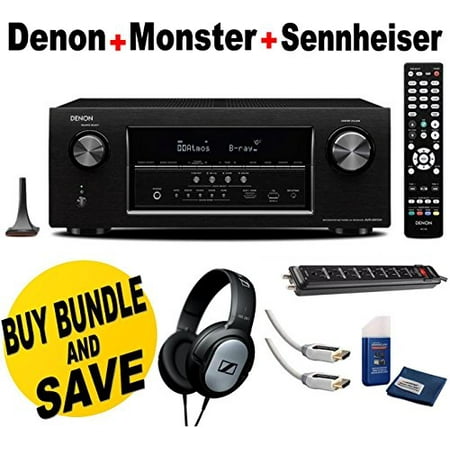 Denon AVR-S910W 7.2 Full 4K Ultra HD Channel Receiver With Bluetooth\/HDCP2.2 + Monster Home Theater Accessory Bundle Two