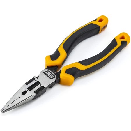 GEARWRENCH 6 Pitbull Dual Material Long Nose Pliers