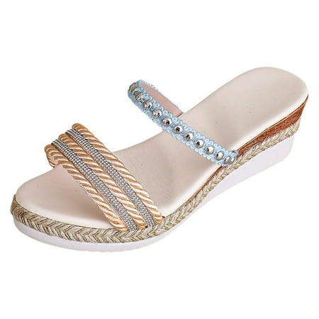 WNVMWI Sandals Women Slippers Summer Spring Sandals for Women 2024 Blue Shoes Slippers Flip Flops Summer Casual Colour Blocking Soft Leather Woven Straw Bottom Thick Bottom Slope Heel Large S Size 39
WNVMWI Sandals Women Slippers Summer Spring Sandals for Women 2024 Blue Shoes Slippers Flip Flops Summer Casual Colour Blocking Soft Leather Woven Straw Bottom Thick Bottom Slope Heel Large S Size 39