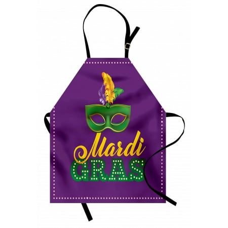 Mardi Gras Apron Green Mask with Colorful Feathers on Purple Backdrop Styled Calligraphy Unisex Kitchen Bib Apron with Adjustable Neck for Cooking Baking Gardening Purple Green Yellow by Ambesonne
Mardi Gras Apron Green Mask with Colorful Feathers on Purple Backdrop Styled Calligraphy Unisex Kitchen Bib Apron with Adjustable Neck for Cooking Baking Gardening Purple Green Yellow by Ambesonne
