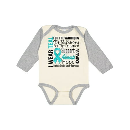 Inktastic Ovarian Cancer I Wear Teal Ribbon Tribute Gift Baby Boy or Baby Girl Long Sleeve Bodysuit
Inktastic Ovarian Cancer I Wear Teal Ribbon Tribute Gift Baby Boy or Baby Girl Long Sleeve Bodysuit