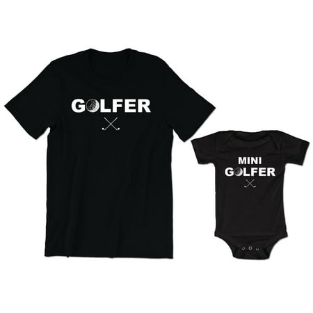 Golfer Men s T-Shirt Matching Sports Golf Club Graphic Tee Mini Golfer Baby Bodysuit Kids Toddler Shirt
Golfer Men s T-Shirt Matching Sports Golf Club Graphic Tee Mini Golfer Baby Bodysuit Kids Toddler Shirt