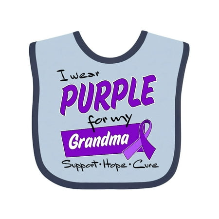 Inktastic I Wear Purple for my Grandma-Support Hope Cure Gift Baby Boy or Baby Girl Bib
Inktastic I Wear Purple for my Grandma-Support Hope Cure Gift Baby Boy or Baby Girl Bib