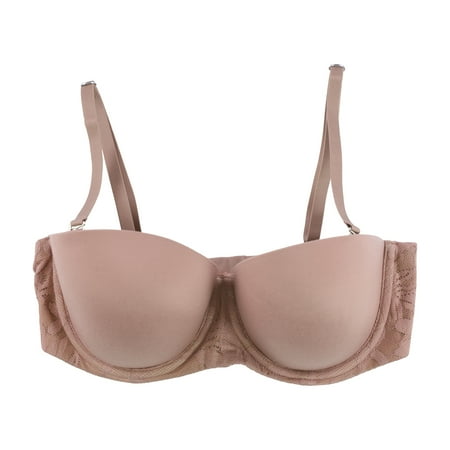 American Eagle Womens Solid With Lace Full Coverage Bra Pink 32D