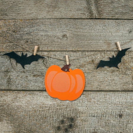 10pcs Halloween Wood Cutouts Pumpkin Cutouts Pumpkin Slices Home Decors