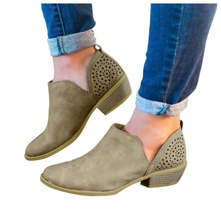 nsendm Heeled Boots for Women Leather Solid Toe Short Hollow Color Mouth Women s Shallow Jean Boots for Women Booties Khaki 7.5
nsendm Heeled Boots for Women Leather Solid Toe Short Hollow Color Mouth Women s Shallow Jean Boots for Women Booties Khaki 7.5