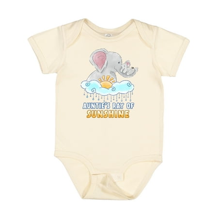 Inktastic Auntie s Ray of Sunshine Cute Elephants Rainclouds and Sun Gift Baby Boy or Baby Girl Bodysuit
Inktastic Auntie s Ray of Sunshine Cute Elephants Rainclouds and Sun Gift Baby Boy or Baby Girl Bodysuit