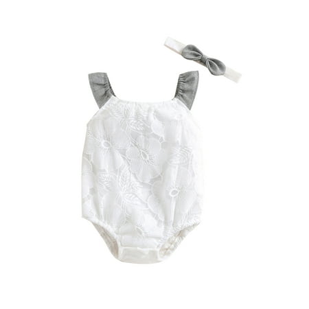 Binpure Baby Girls Romper and Headdress White Floral and Leaves Embroidery Jumpsuit
Binpure Baby Girls Romper and Headdress White Floral and Leaves Embroidery Jumpsuit