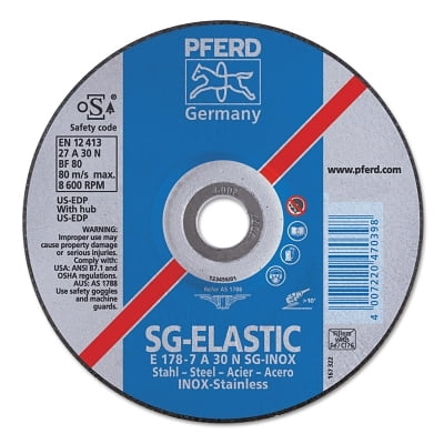 Premium SG-INOX Wheel 5 in Dia 1/4 in Thick 7/8 Arbor 30 Grit Alum Oxide | Bundle of 2 Boxes
Premium SG-INOX Wheel 5 in Dia 1/4 in Thick 7/8 Arbor 30 Grit Alum Oxide | Bundle of 2 Boxes