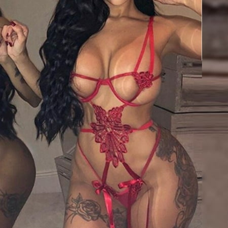 ALSLIAO Women Sexy Lingerie Corset Lace Flower Push Up Bra Briefs Underwear Sleepwear Red L
ALSLIAO Women Sexy Lingerie Corset Lace Flower Push Up Bra Briefs Underwear Sleepwear Red L