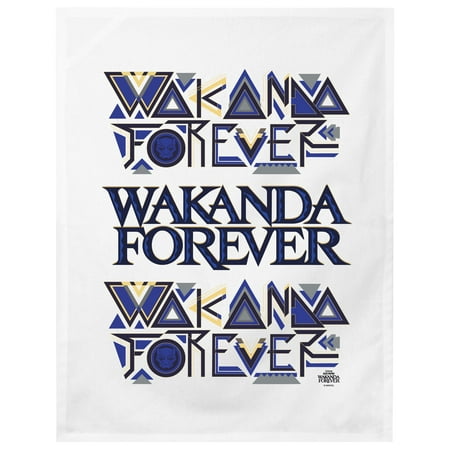 Black Panther Wakanda Forever White Dish Towels