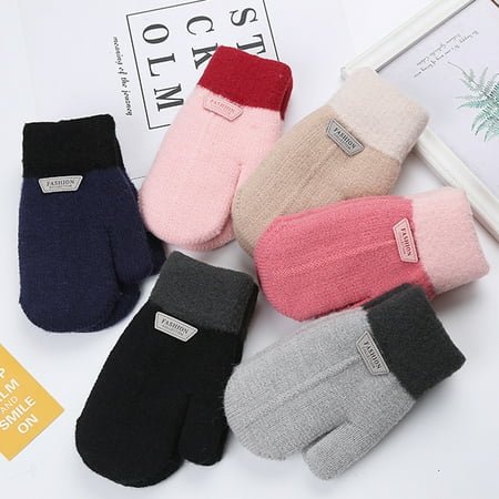 Zhiyuan Kids Winter Double Layer Thick Warm Full Finger Stitching Knitted Gloves Mittens
Zhiyuan Kids Winter Double Layer Thick Warm Full Finger Stitching Knitted Gloves Mittens