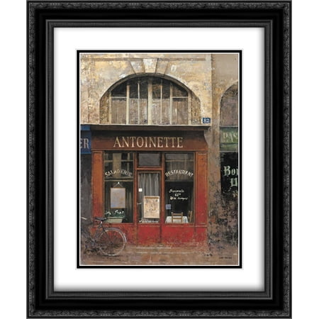 Antoinette 2x Matted 20x24 Black Ornate Framed Art Print by Hak, Chiu Tak