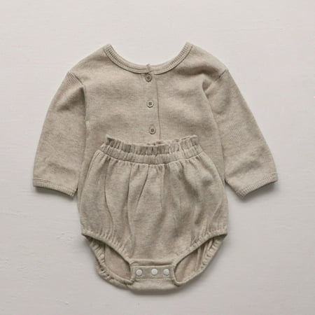 Hunpta Newborn Infant Baby Girls Boys Summer Autumn Solid Ribbed Cotton Long Sleeve Short Pants Tshirt Shorts Set Outfits Clothes
Hunpta Newborn Infant Baby Girls Boys Summer Autumn Solid Ribbed Cotton Long Sleeve Short Pants Tshirt Shorts Set Outfits Clothes