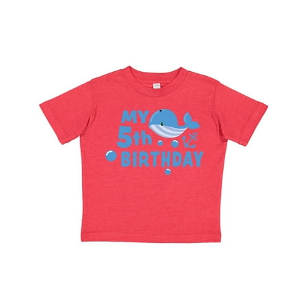 Inktastic Nautical My 5th Birthday with Blue Whale Gift Toddler Boy or Toddler Girl T-Shirt
Inktastic Nautical My 5th Birthday with Blue Whale Gift Toddler Boy or Toddler Girl T-Shirt
