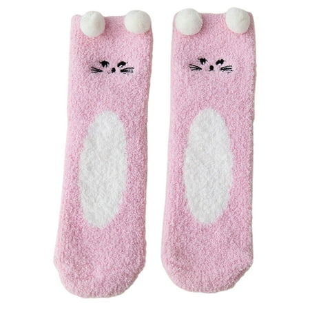 Cuteam 1 Pair Sleeping Socks Thickening Unique Coral Fleece 3D Cartoon Style Winter Socks for Bedroom
Cuteam 1 Pair Sleeping Socks Thickening Unique Coral Fleece 3D Cartoon Style Winter Socks for Bedroom