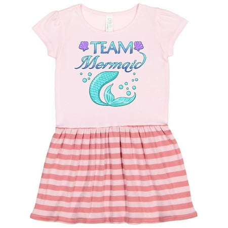 Inktastic Team Mermaid Gift Toddler Girl Dress