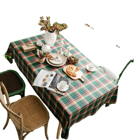 Plaid Tablecloth Green Christmas Table Cloth Checkered Fabric for Holiday Picnic Christmas Table Decoration 140*220CM
Plaid Tablecloth Green Christmas Table Cloth Checkered Fabric for Holiday Picnic Christmas Table Decoration 140*220CM