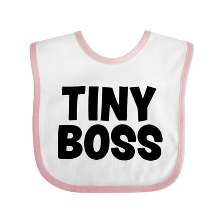 Inktastic Tiny Boss Gift Baby Boy or Baby Girl Bib