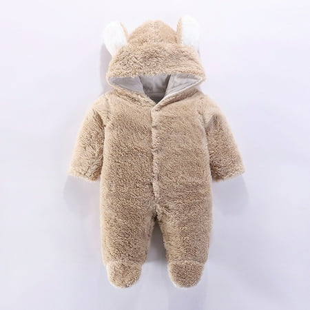 Fidelma Boys Jumpsuit Newborn Baby Boys Girls Cartoon Bear Ears Warm Fleece Hooded Romper Jumpsuit Brown-73
Fidelma Boys Jumpsuit Newborn Baby Boys Girls Cartoon Bear Ears Warm Fleece Hooded Romper Jumpsuit Brown-73
