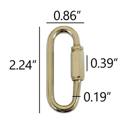 RCH Hardware QL-B60 Brass Quick Link 5 Gauge Various Finishes (2-PACK)