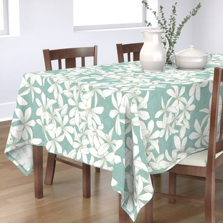 Cotton Sateen Tablecloth 70 x 90 - Hawaiian Floral Plant Nature Pointillism Dots Tropical Flowers Coastal Print Custom Table Linens by Spoonflower
Cotton Sateen Tablecloth 70 x 90 - Hawaiian Floral Plant Nature Pointillism Dots Tropical Flowers Coastal Print Custom Table Linens by Spoonflower