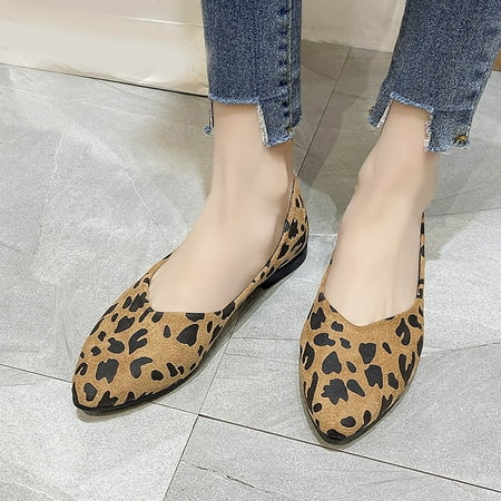 Cathalem Fashion Spring And Autumn Women Casual Shoes Flat Pointed Leopard Print Lightweight Casual Summer Sandals for Women Brown 6
Cathalem Fashion Spring And Autumn Women Casual Shoes Flat Pointed Leopard Print Lightweight Casual Summer Sandals for Women Brown 6