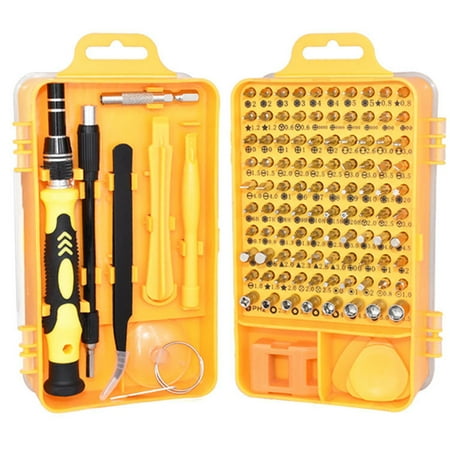 115-Piece Magnetic Screwdriver Hand Tool Set for Repairing Laptops Phones and Watches
115-Piece Magnetic Screwdriver Hand Tool Set for Repairing Laptops Phones and Watches