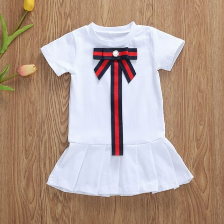 Newborn Toddler Kids Baby Girls Short Sleeve Bowknot Party Dress Princess T-shirt Mini Skirts Dresses Summer Clothes
Newborn Toddler Kids Baby Girls Short Sleeve Bowknot Party Dress Princess T-shirt Mini Skirts Dresses Summer Clothes