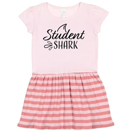 Inktastic Student Shark with Fin Gift Toddler Girl Dress