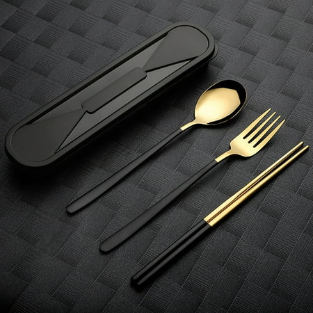 WISTIC Metal Chopsticks 1 Set Wide Application Smooth Edge Convenient Reusable Spoon Fork Chopsticks Portable Cutlery Set
WISTIC Metal Chopsticks 1 Set Wide Application Smooth Edge Convenient Reusable Spoon Fork Chopsticks Portable Cutlery Set