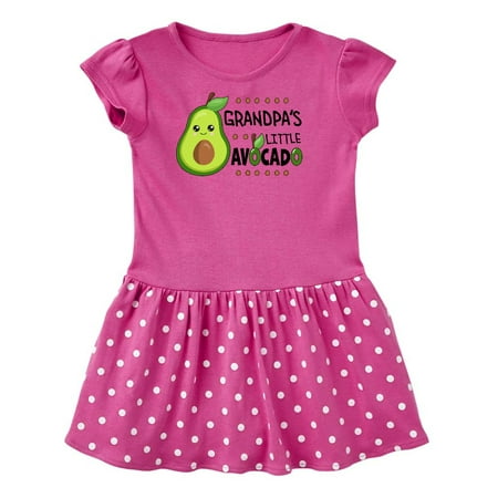 Inktastic Grandpa s Little Avocado with Cute Baby Avocado Gift Toddler Girl Dress