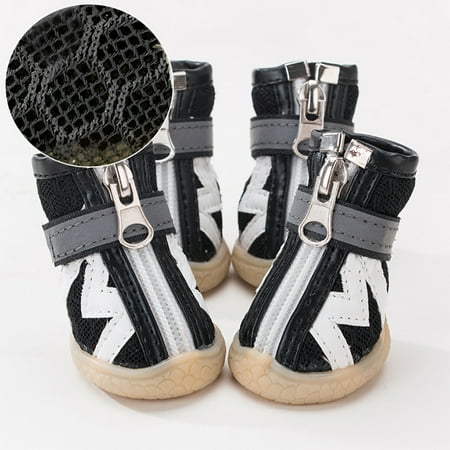 CUH Small Paw Protector Mesh Skid-Proof Durable Hot Pavement Zipper Sandals 4Pcs Hollow Out Outdoor Puppy Shoe Black C (5.51lb-8.811lb)
CUH Small Paw Protector Mesh Skid-Proof Durable Hot Pavement Zipper Sandals 4Pcs Hollow Out Outdoor Puppy Shoe Black C (5.51lb-8.811lb)