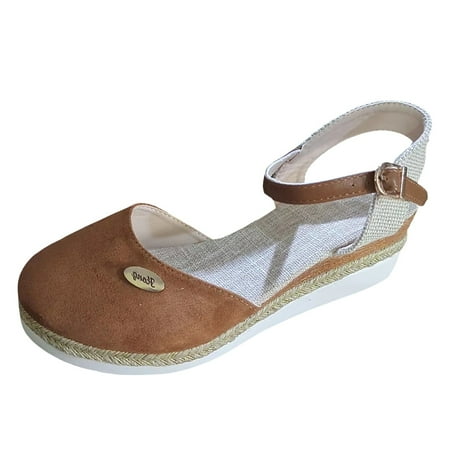 Quealent Adult Women Sandal Sandals Women Comfortable Arch Support Summer Sandals Women Slope Heels Lightweight Casual Women Women Bohemian Sandals Brown 7.5
Quealent Adult Women Sandal Sandals Women Comfortable Arch Support Summer Sandals Women Slope Heels Lightweight Casual Women Women Bohemian Sandals Brown 7.5