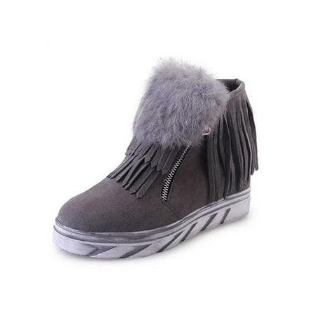 Women s Double Zipper Tassel Ankle Boots Flat Heel Low Tube Shoes Super Cute 36 Gray
Women s Double Zipper Tassel Ankle Boots Flat Heel Low Tube Shoes Super Cute 36 Gray