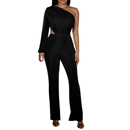 ASEIDFNSA Jumpsuits for Women Casual Overalls for Women Maternity Women S Fashion Solid Long One Shoulder Jumpsuit
ASEIDFNSA Jumpsuits for Women Casual Overalls for Women Maternity Women S Fashion Solid Long One Shoulder Jumpsuit