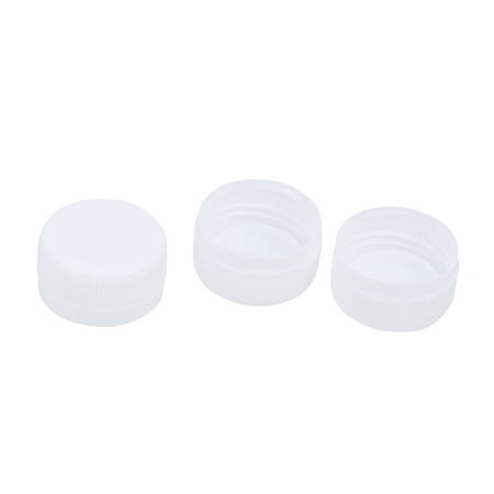 NUOLUX 200pcs Plastic Bottle Caps for DIY Craft Making Plastic Drink Bottle Covers