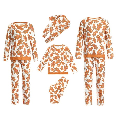 BrilliantMe Christmas Family Matching Pajamas Set Gingerbread Man Print Long Sleeve T-shirt Pants Sleepwear Outfits Mom-XL
BrilliantMe Christmas Family Matching Pajamas Set Gingerbread Man Print Long Sleeve T-shirt Pants Sleepwear Outfits Mom-XL
