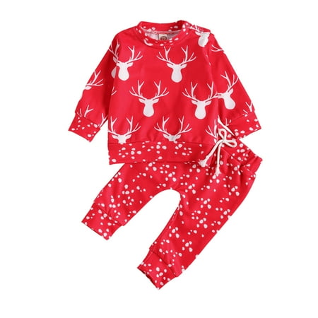Meihuida 0-3Y Newborn Baby Boy Girl Long Sleeve Deer Print Pullover Sweatshirt Tops Pant 2pcs Autumn Clothing Set
Meihuida 0-3Y Newborn Baby Boy Girl Long Sleeve Deer Print Pullover Sweatshirt Tops Pant 2pcs Autumn Clothing Set